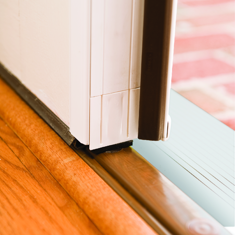 Easy to operate bolts that secure the secondary door top and bottom