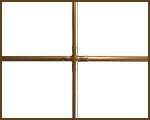 Pencil Grid Brass