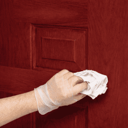 Fiberglass door woodgrain finish options