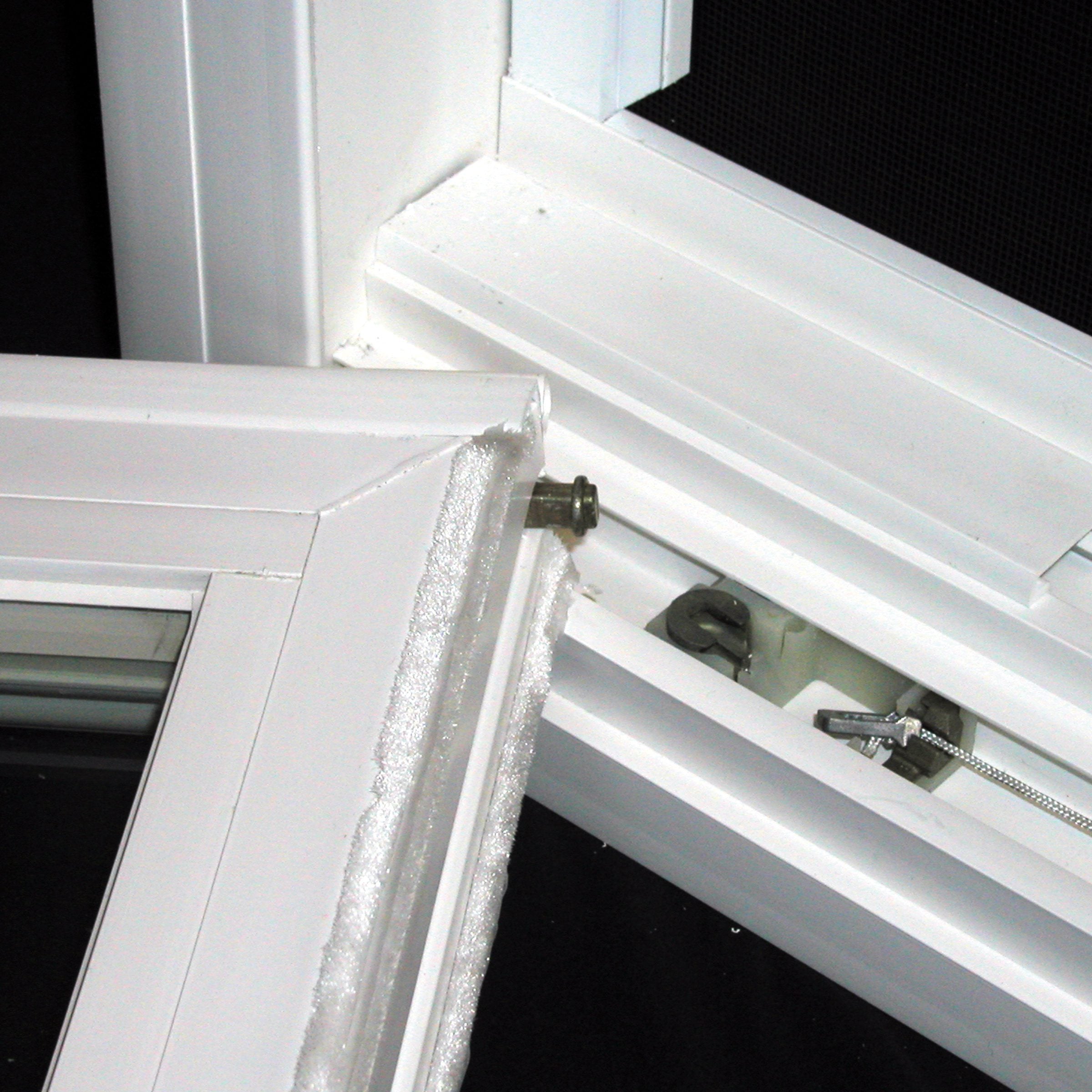 Safety locking tilt bar allows sash to safely tilt