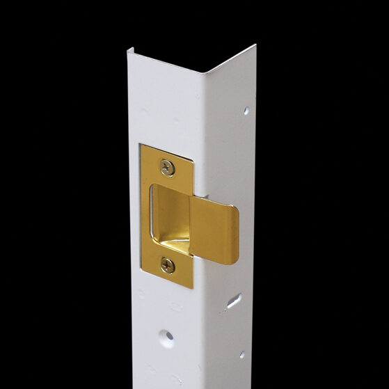 Our exclusive steel “L” frame provides the next measure of security adding strength to your entrance. This crucial element is available on all HGI replacement doors and our adjustable strike plate makes installation easy on every door upgrade.